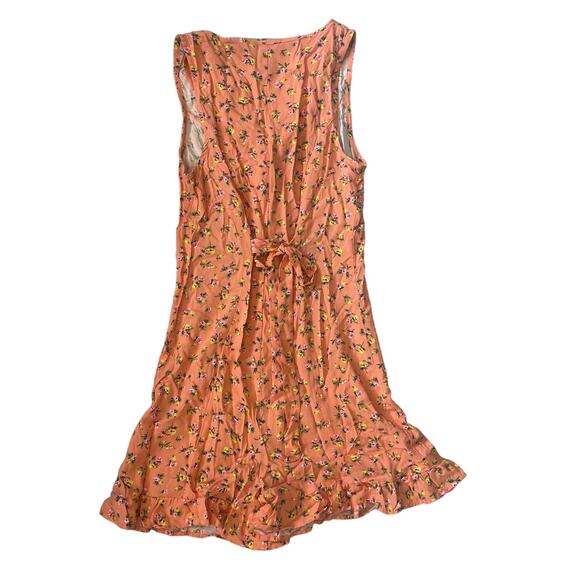 BP Ditzy Floral Romper Ruffle Bottom Orange Women’s size XS - Picture 4 of 5